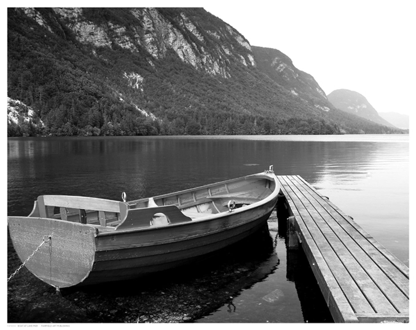 Boat at Lake Pier by Anon - FairField Art Publishing