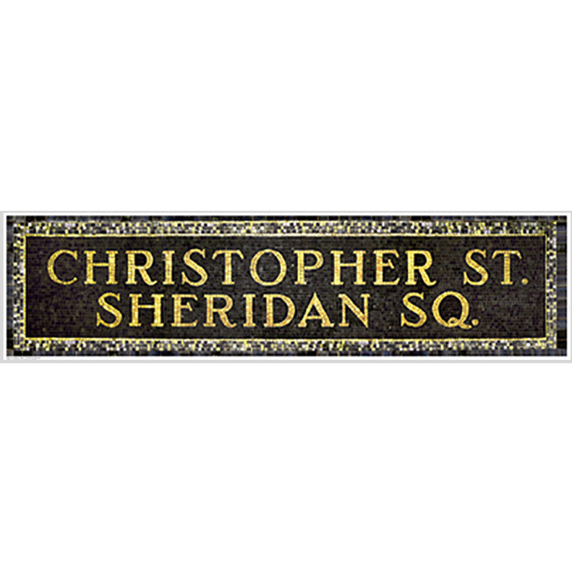 Christopher Street & Sheridan Square Subway Sign by Phil Maier - FairField Art Publishing