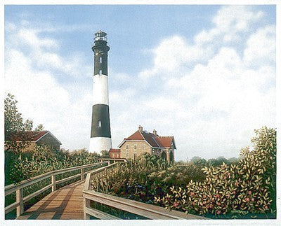West Channel Lighthouse Coastal by Daniel Pollera - FairField Art Publishing