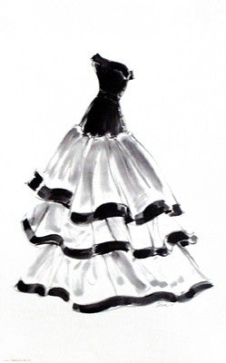Evening Gown with Ruffles by Tina Amico - FairField Art Publishing