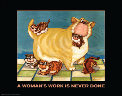 A Woman's Work in Never Done by Kourosh - FairField Art Publishing